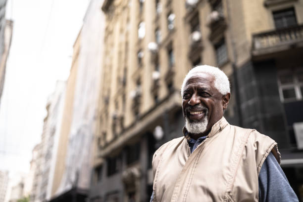 istock Senior man looking at view outdoors 1452241745