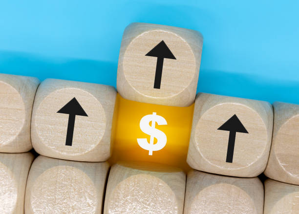 istock usd symbol icon up down written on block 1452253707