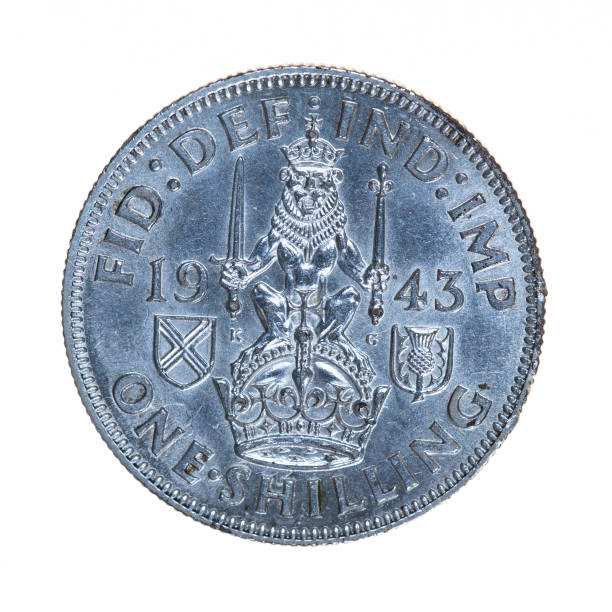 istock Great Britain 1943 One Shilling Coin Scottish Crest 1452253785