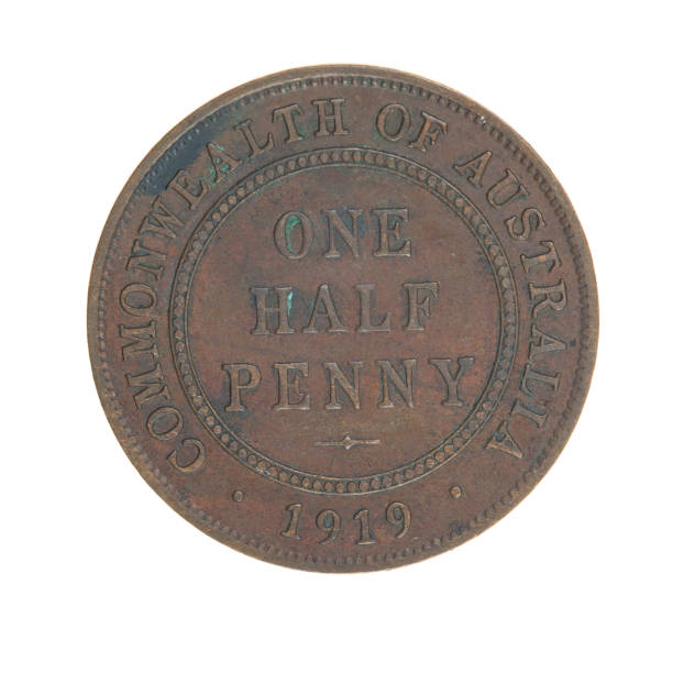 istock Australia 119 One Half Penny Halfpenny Coin 1452253792