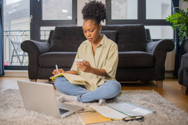 istock Woman working from home 1452255854