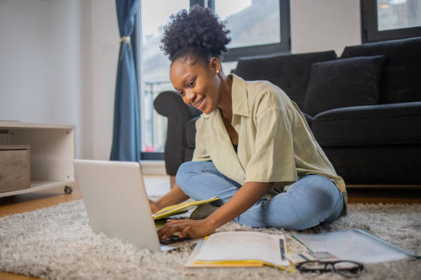 istock Woman working from home 1452255863