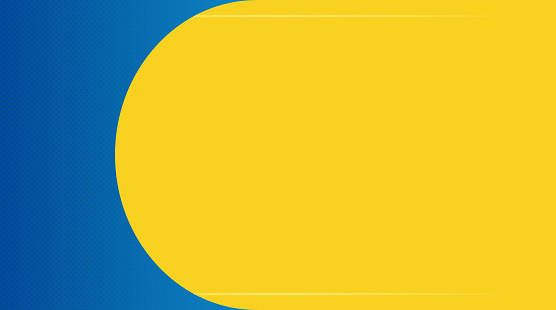 Yellow and blue PPT business cover background