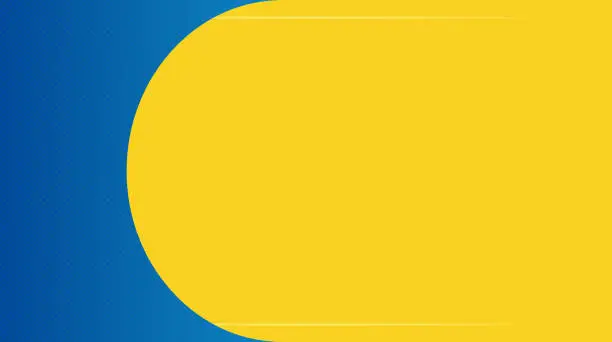 Vector illustration of Yellow and blue PPT business cover background