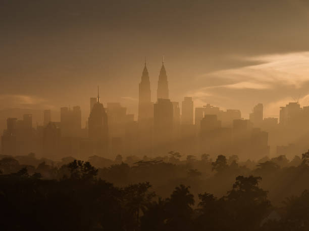 istock Misty morning in Kuala Lumpur 1452271100