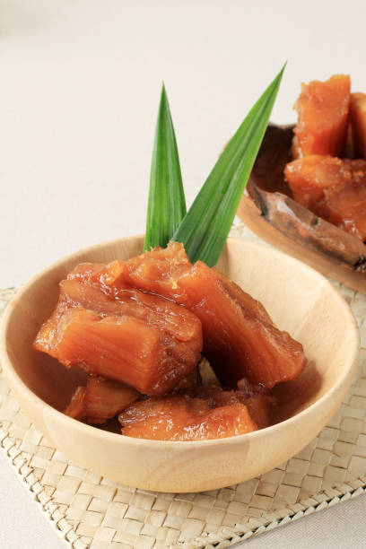 istock Sweet Cassava in Palm Sugar Syrup, Thai Dessert 1452271788