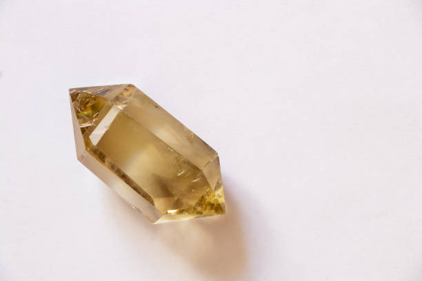 istock semiprecious citrine crystal on an isolated background close-up 1452292715