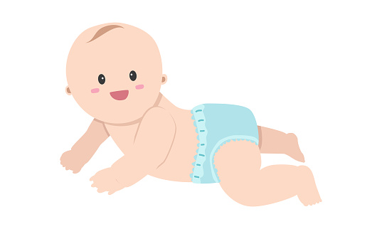Baby Boy Crawling Clip Art Free Download