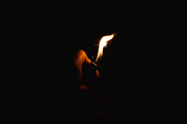 istock An image of flames on a lighter. 1452303991