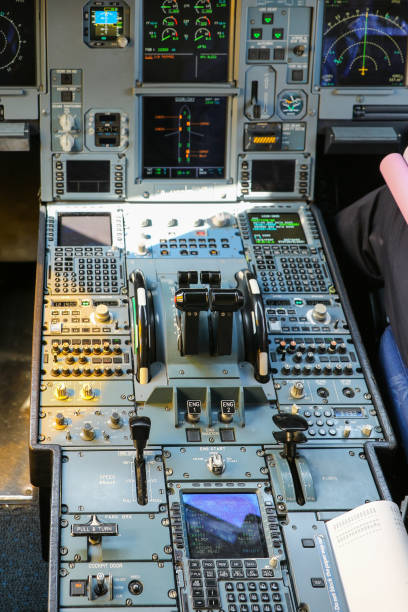 istock Cockpit of an Airbus A330 1452305150