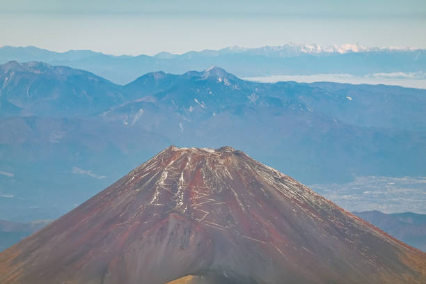 istock Mt.Fuji in autumn from the clear sky 1452311108