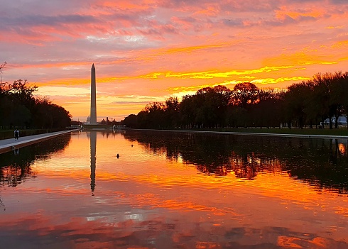 Sunrise in Washington DC