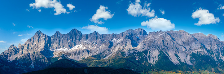 Panorama of the High Tatras from Predne Solisko peak.