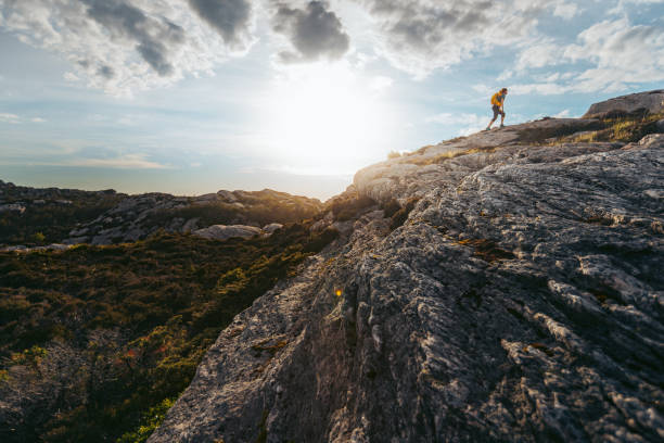 istock Woman hiking outdoors in Norway: summer adventures 1452328200