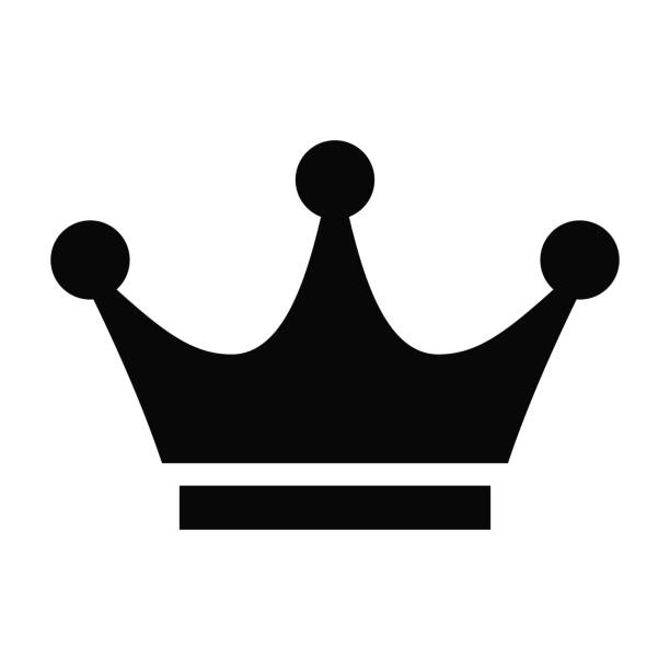 クラウンの単純なフラットアイコンベクター画像 - crown gold coat of arms king点のイラスト素材／クリップアート素材／マンガ素材／アイコン素材