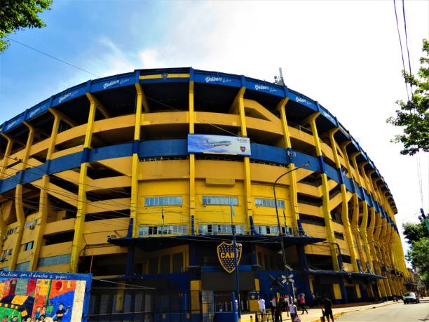 Stadium of Boca Juniors (La Bombonera). stock photo