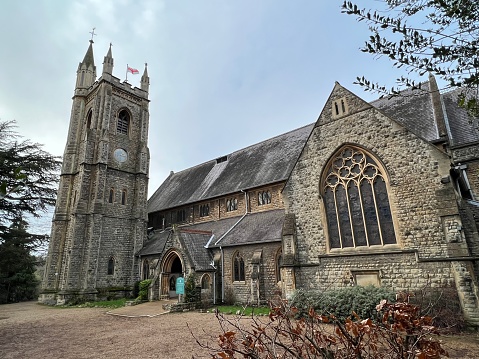 Exeter Cathedral and wider city in Devon