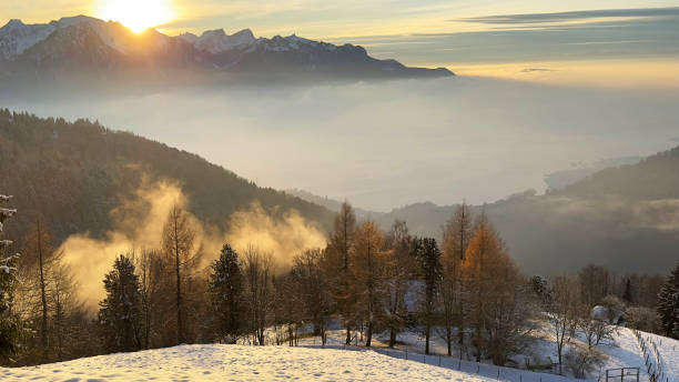 istock Snow field in the mountain 1452342734