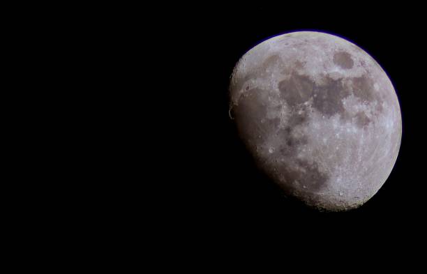 istock Buautiful cut moon photos with craters visible 1452346613