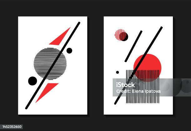 Composition In Posters Two Poster Template With Geometric Composition Stock Illustration ...