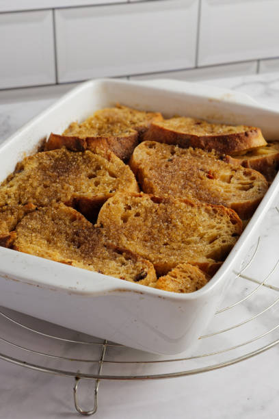 istock Poor-knight (french toast) casserole with caramel crust fresh from the oven. 1452352819