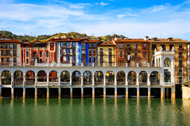 The picturesque center of Tolosa stock photo