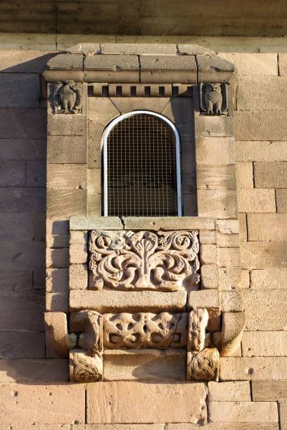 istock Balcony and carvings on a wall, Cologne, Germany, vertical 1452361319