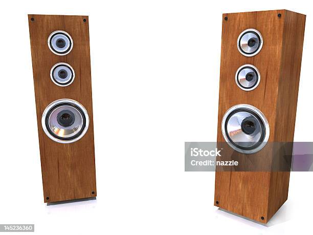 3d Speakers Stock Photo - Download Image Now - Speaker, 2000-2009, Audio Equipment