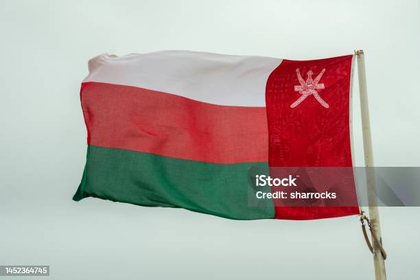 Flag Of Oman Stock Photo - Download Image Now - All Middle Eastern Flags, Color Image, Flag