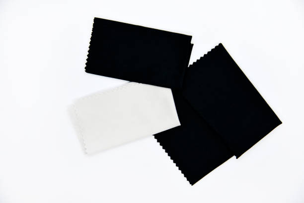 istock Rags for cleaning optics. A rag for cleaning the camera. Small cleaning cloths. 1452367473