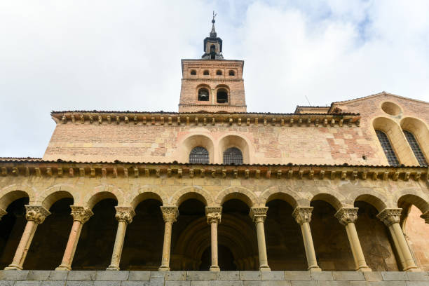Medieval architecture cathedral building in Avila, Spain. Part of a series