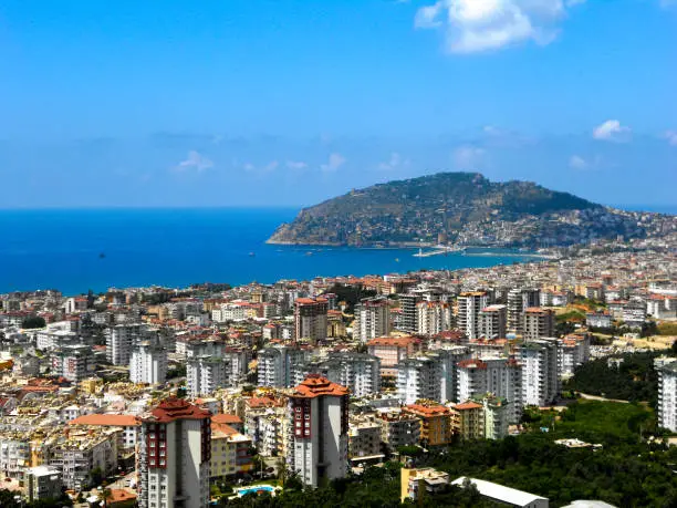 Photo of Panoramic view of the city and the sea Alanya, Turkey.