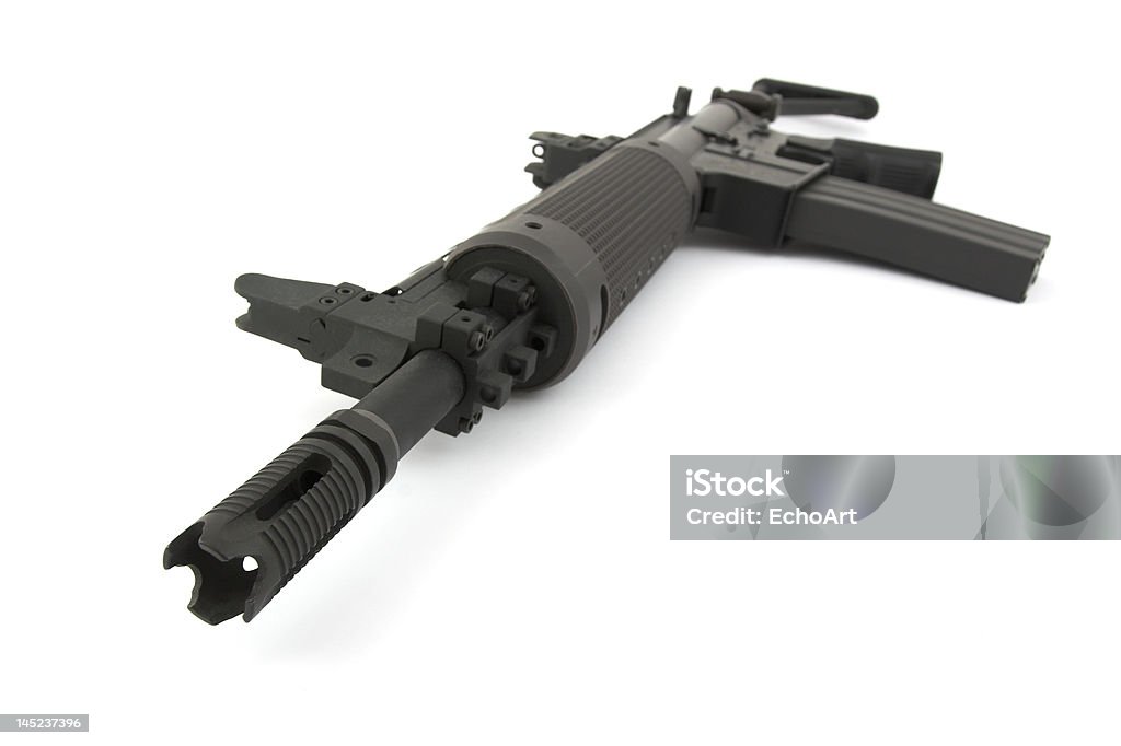 Fucile su sfondo bianco - Foto stock royalty-free di Arma da fuoco