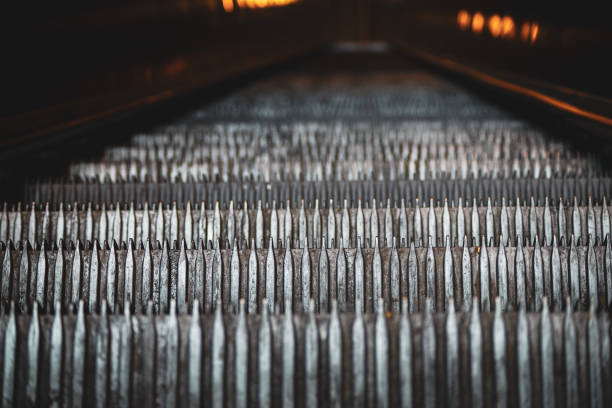 istock close-up of steps in the escalator 1452374198
