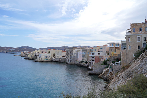 Capital city of Syros island