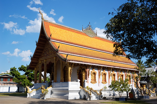 Laos,Louangphrabang  - old Buddhist temple