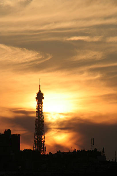 Paris skyline stock photo