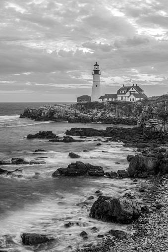 Portland Head Lighthouse, Fort Williams Park, Portland, Maine, USA