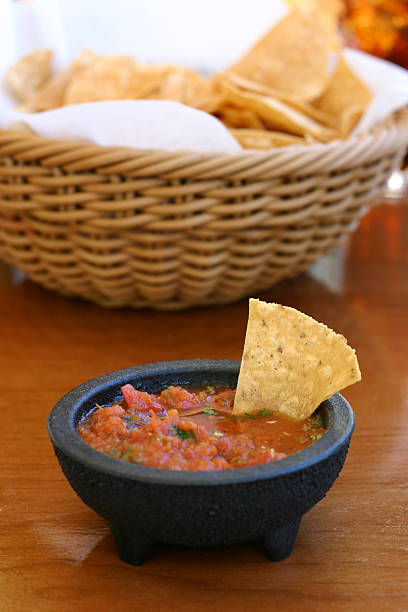 Chips and Salsa stock photo