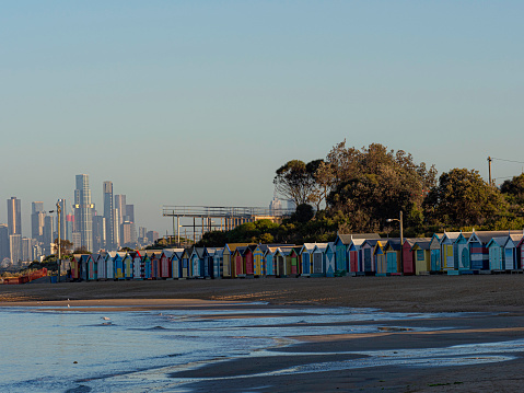 Colourful beach boxes at Brighton Beach Melbourne