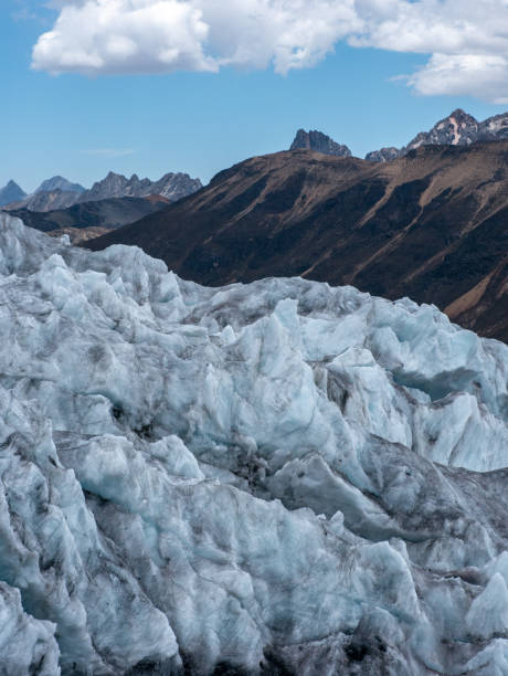 istock Glacier, rock mountain and blue sky in Peru South America 1452390728