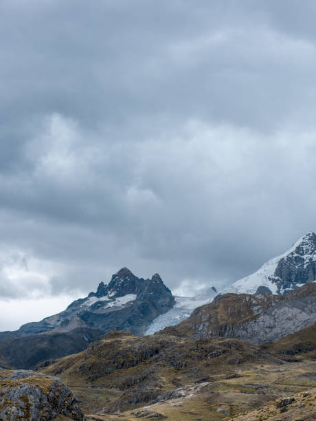 istock Snowy mountain and cloudy sky in Peru South America 1452391259