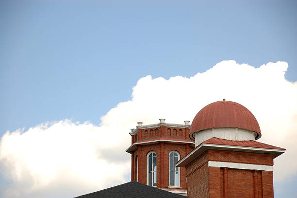 Towers in the sky stock photo