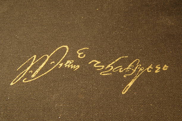 William Shakespeare's signature stock photo