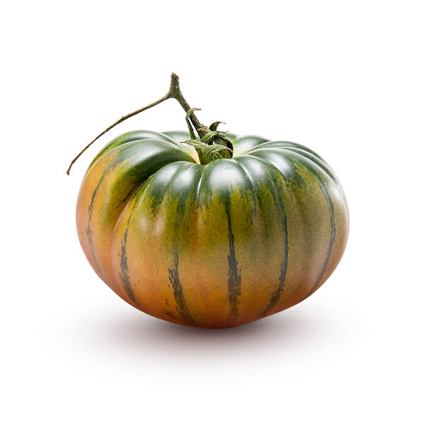 marmonde tomate - tomato heirloom tomato vegetable isolated - fotografias e filmes do acervo