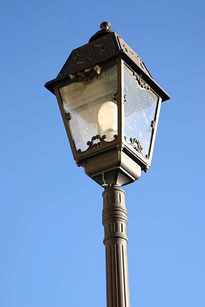 istock Street lamp, old style, blue sky 145240877