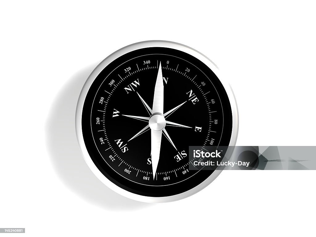 Silberner Kompass - Royalty-free Aventura Foto de stock