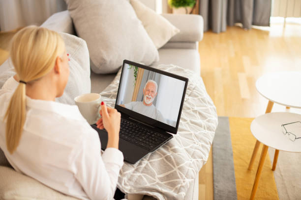 istock Doctor on video call with senior patient 1452409944