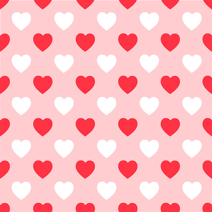 Free vector heart pattern lover pink background