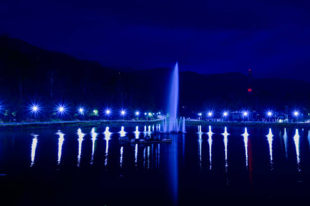 istock Lake in Chiangmai University at Evening 1452412333